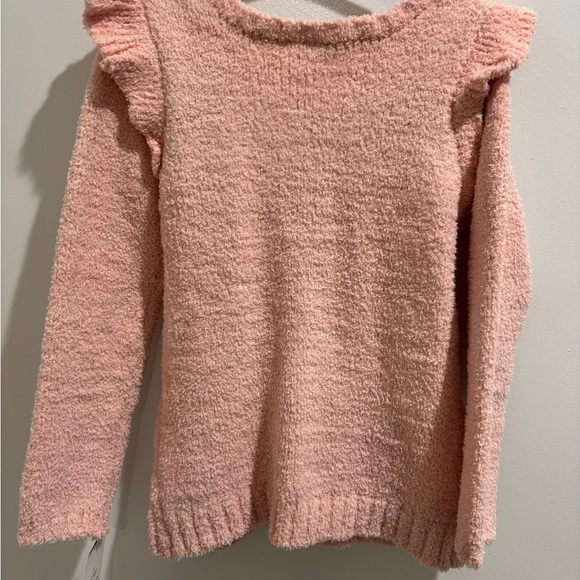 Carter's Soft Pink Ruffle Sweater - Picture 2 of 3